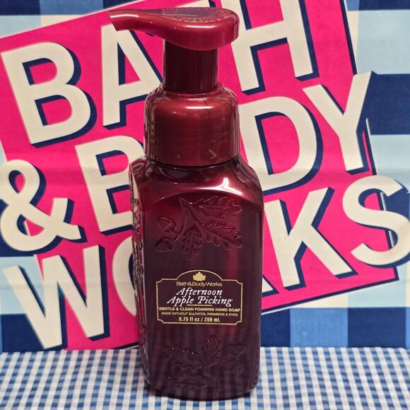 BBW Afternoon Apple Picking Gentle & Glean Foaming Hand Soap Perforated Bottle - Picture 1 of 2